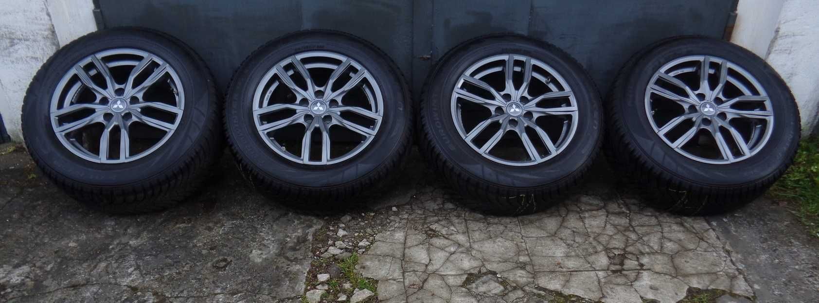 Oryginalne alufelgi Mitsubishi Outlander 17 cali 5x114,3 + opony 8mm