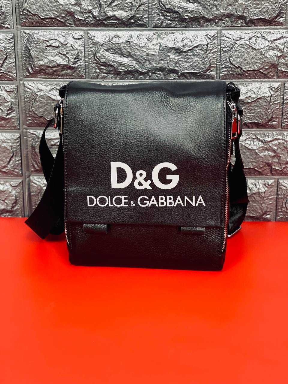 Dolce&Gabbana Сумка мужская через плечо Натуральная Кожа! Сумка слинг
