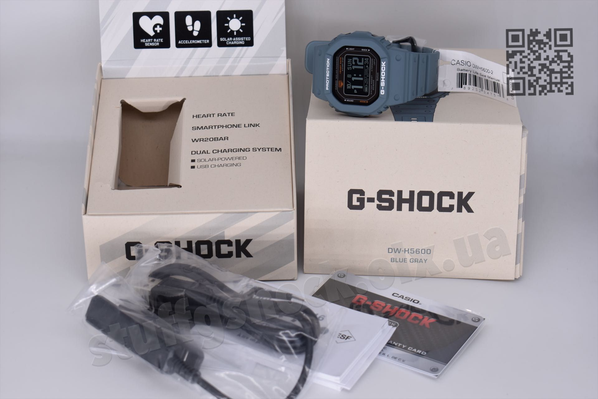 Casio G-Shock DW-H5600-2 NEW ORIGINAL | Solar | Bluetooth | Heart-rate