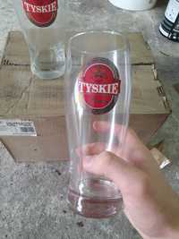 Tyskie Mocne, szklanka TYSKIE, 0,5L