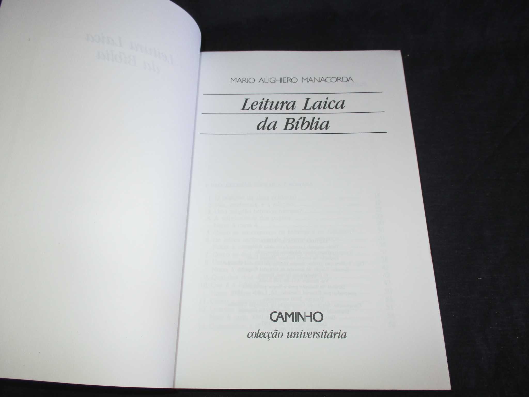 Livro Leitura Laica da Bíblia Mario Alighiero Manacorda