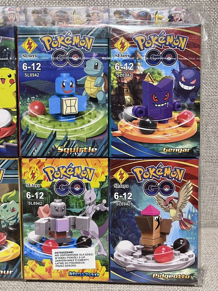 Klocki Pockemon gra figurki ludziki pikachu pokemon