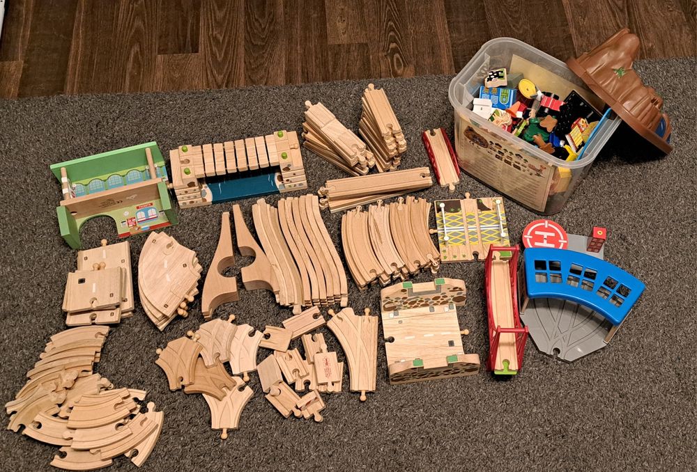 Tory drewniane - duży zestaw