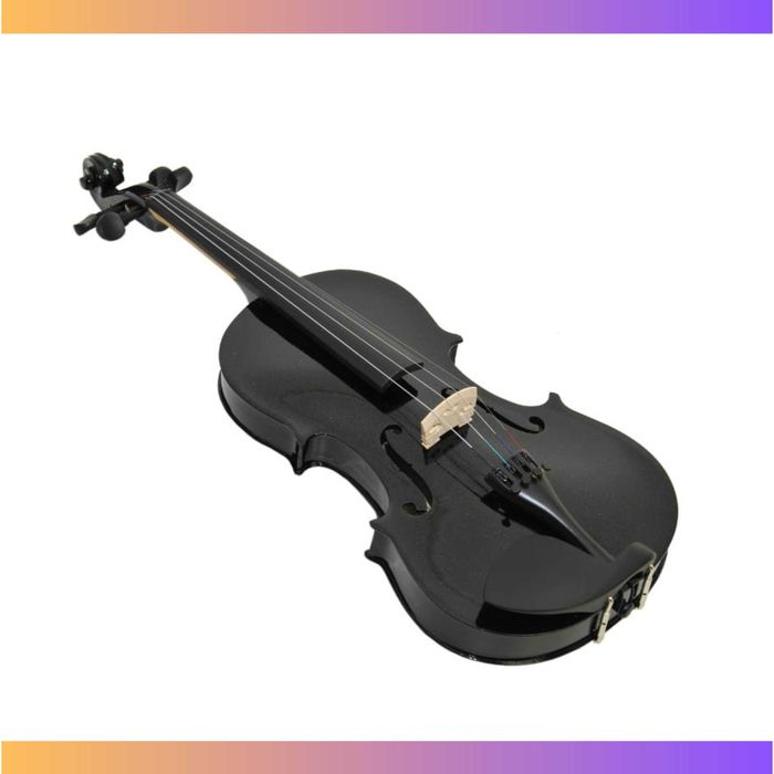 Skrzypce rozmiar 4/4 czarne + futerał + smyczek + kalafonia