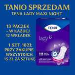 TENA Lady Maxi Night, specjalistyczne podpaski, 12 szt.