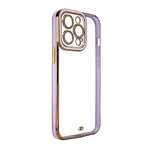 Fashion Case etui do iPhone 13 Pro żelowy pokrowiec ze złotą ramką fio