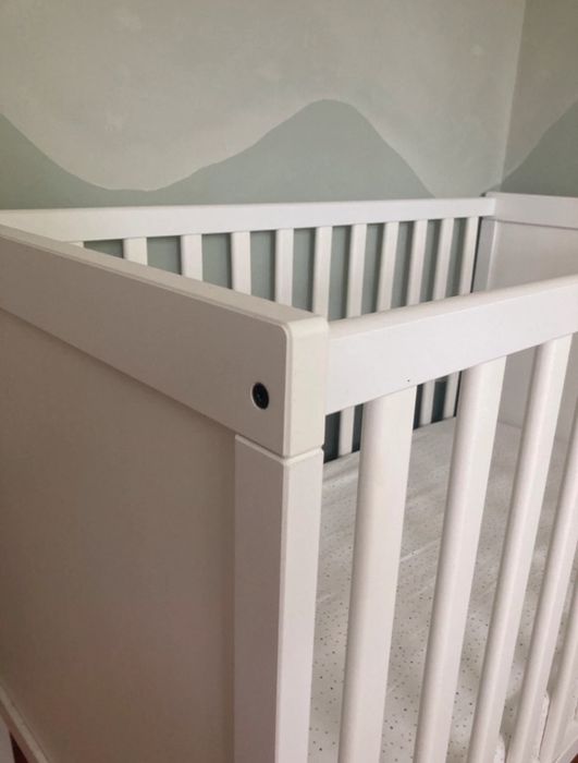 Berço 1.20x.60 branco mate