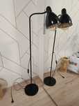 Lampa stojąca czarna loft