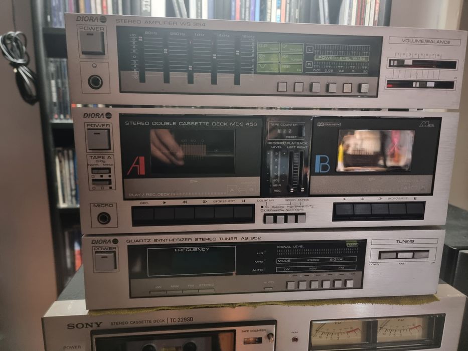 Wieza midi unitra diora-tuner,deck,wzmacniacz