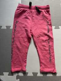 Różowe spodnie dresowe rozm 80
