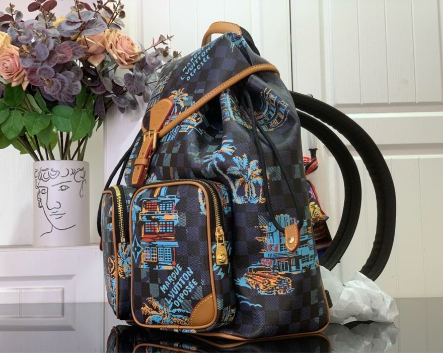 Louis Vuitton Montsouris cargo рюкзак портфель мужской ранец оригинал