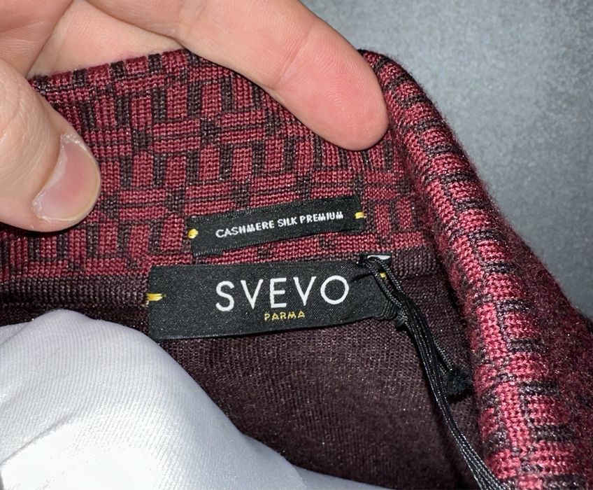 Свитер-поло из кашемира и шелка Svevo Parma