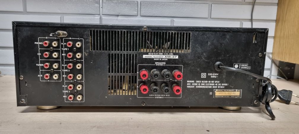 Wzmacniacz HI-FI AKAI AM-47 integra. Japan