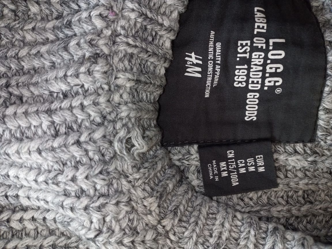 Sweter dzianinowy melanż H&M