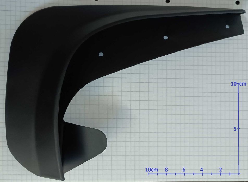 osłony chlapacze do samochodu plastikowe czarne (komplet 4 sztuki)