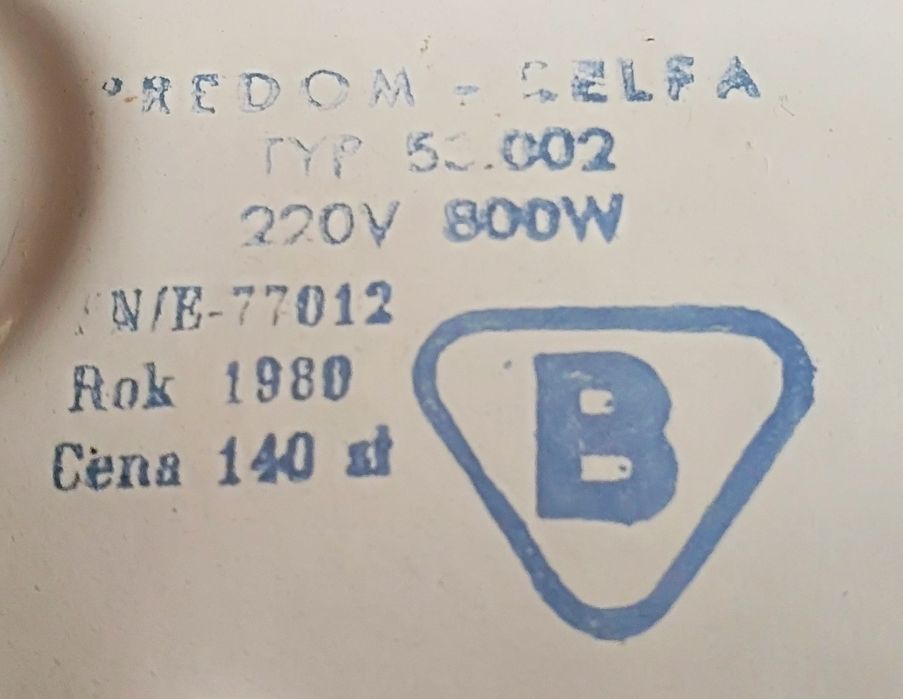 1980 rok, Kuchenka elektryczna PREDOM !!! HIT