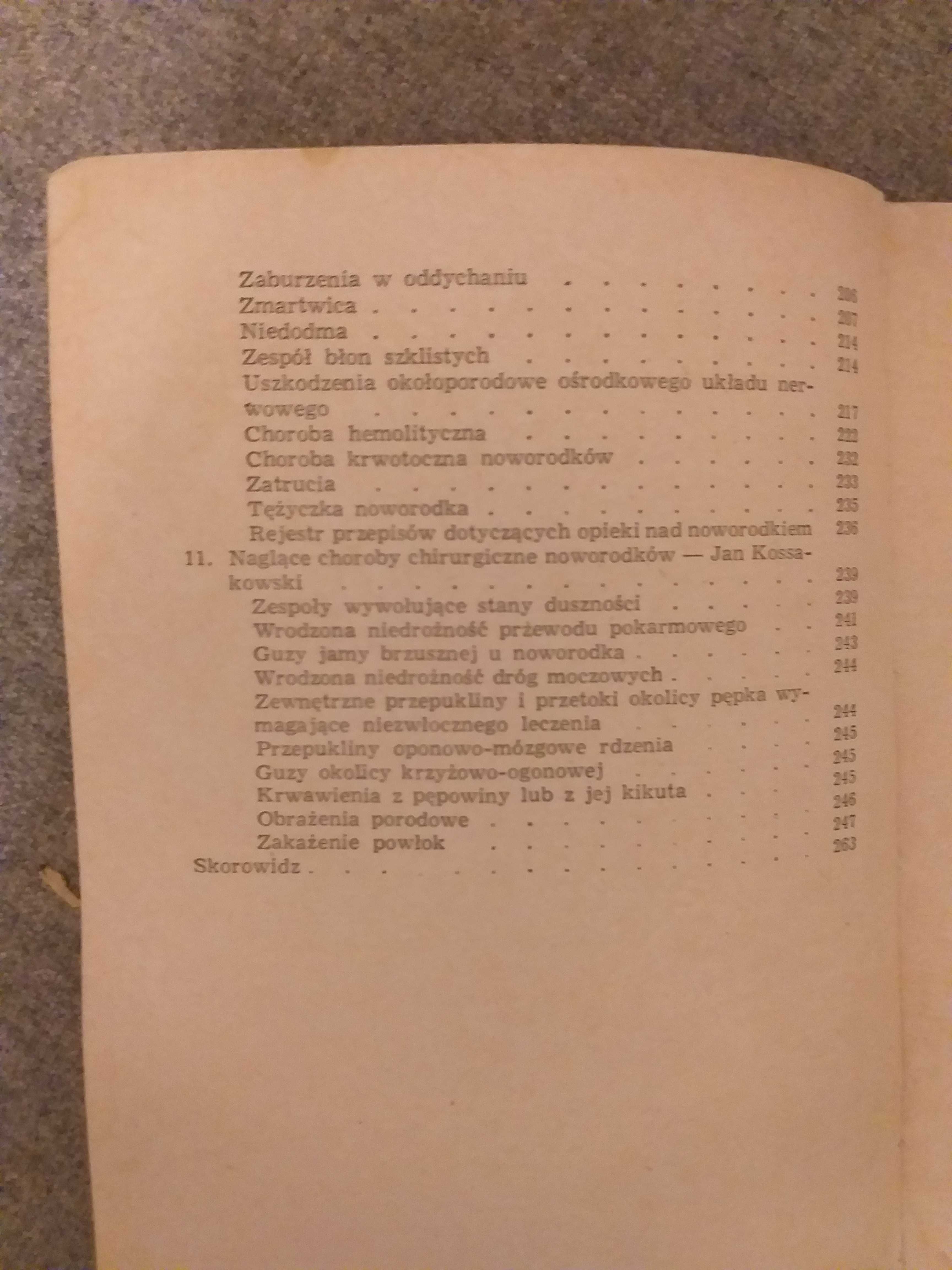 "Postępowanie w stanach naglących w pediatrii" 1968