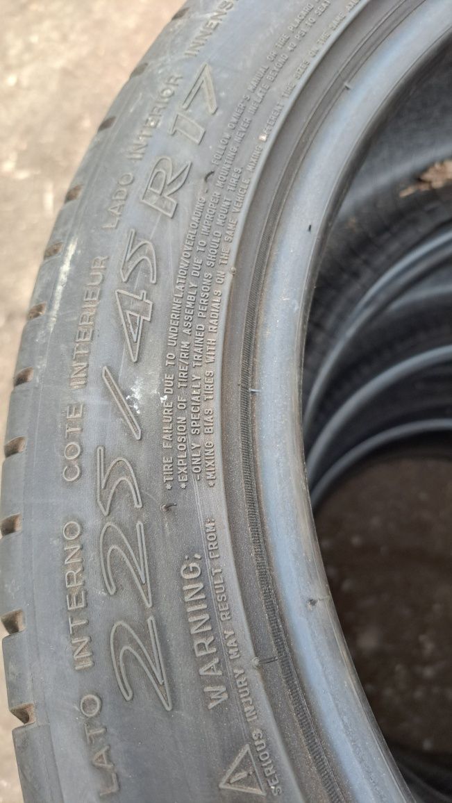 4 x michelin 225/45 17"