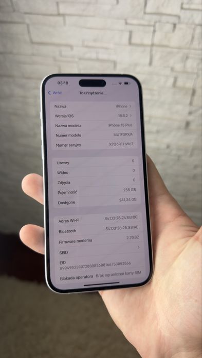 iPhone 15 plus 256 gb