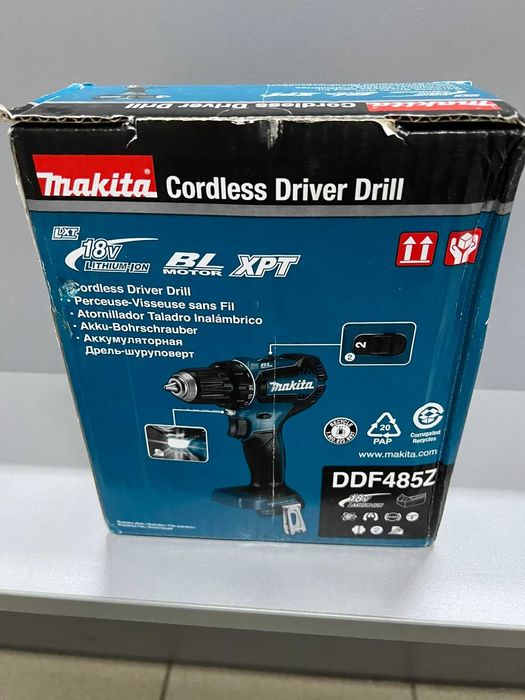 Аккумуляторная дрель-шуруповерт Makita DDF485Z НОВАЯ!