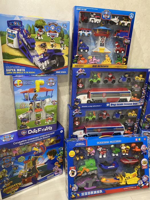 База щенячий патруль+9+12 героів трек автобус