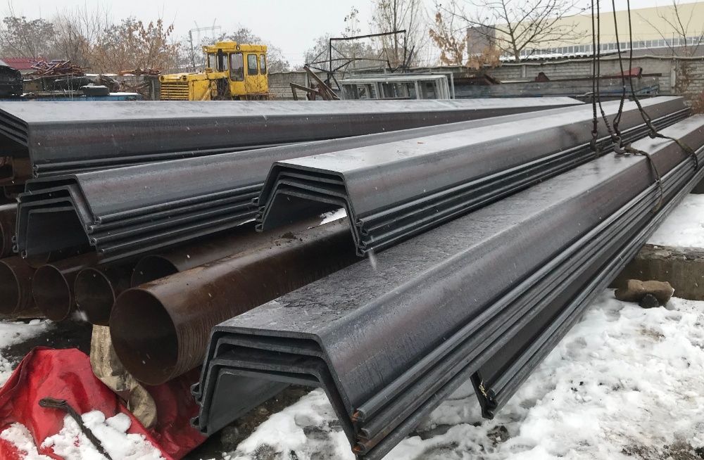 Продам шпунт Ларсена Л5 б/у, новий VL605 Чехія та замки до трубошпунта