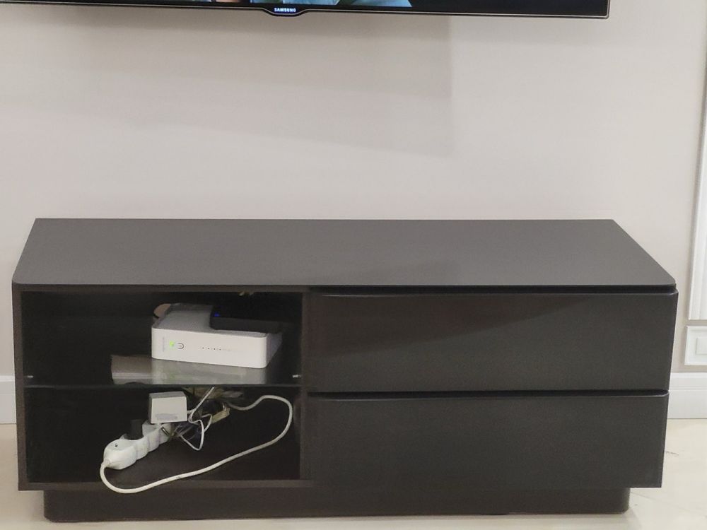 Szafka Rtv czarny połysk.