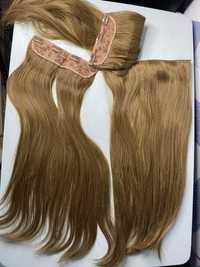 Длинные накладные волосы на типсах koko