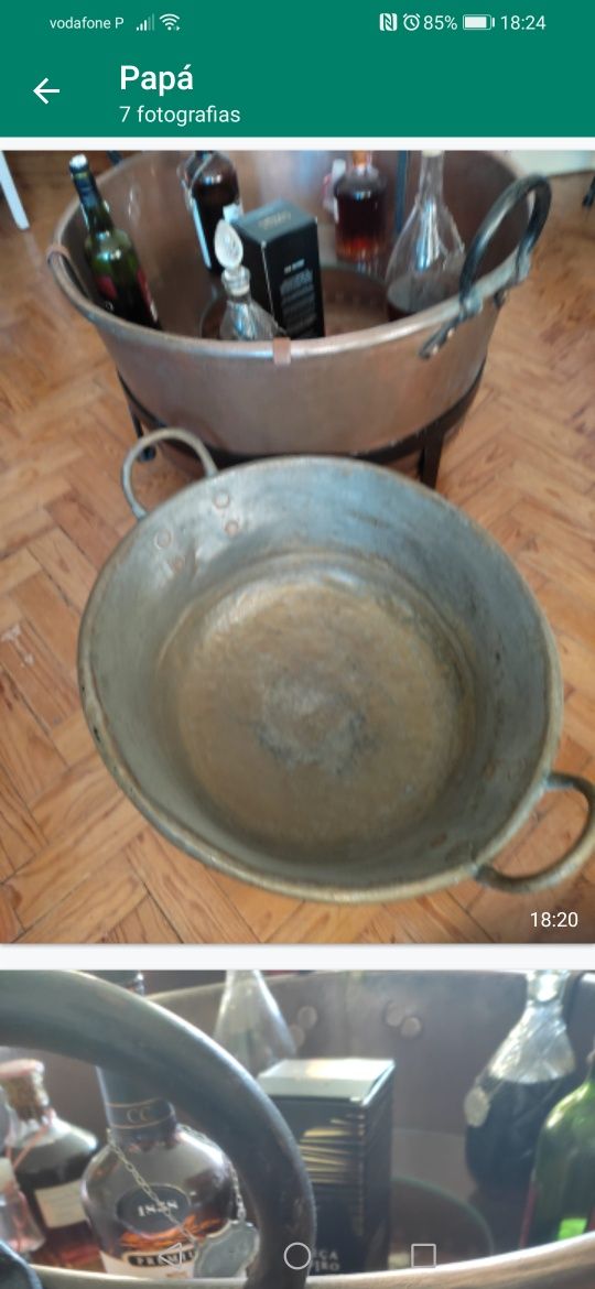 Vendo 2 tachos de cobre