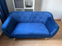 Sofa dwuosobowa granatowa