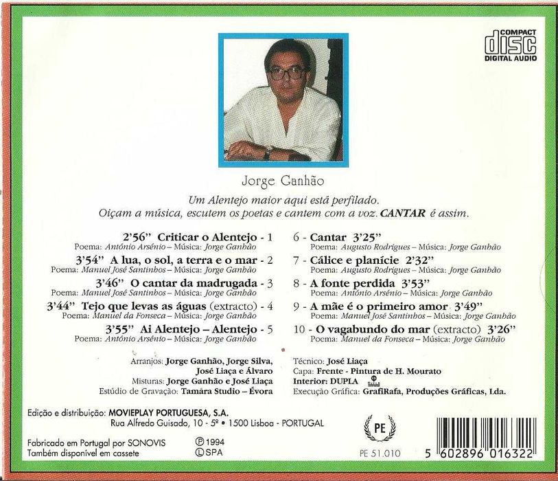 Jorge Ganhão - Cantar Alentejo