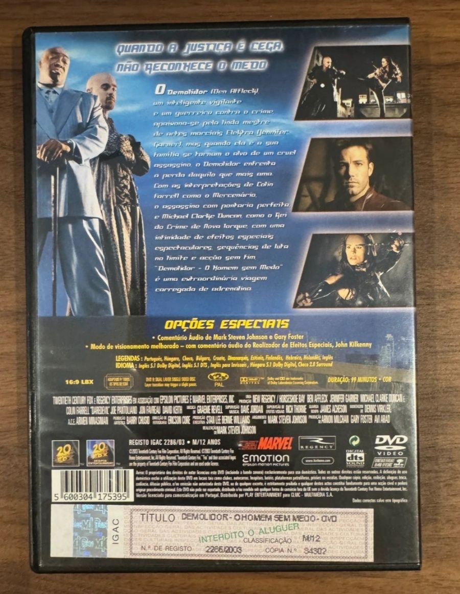 DVD demolidor o homem sem medo