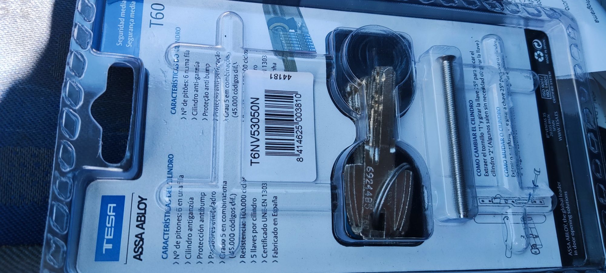 Fechadura de segurança tesa assa abloy t60 nova