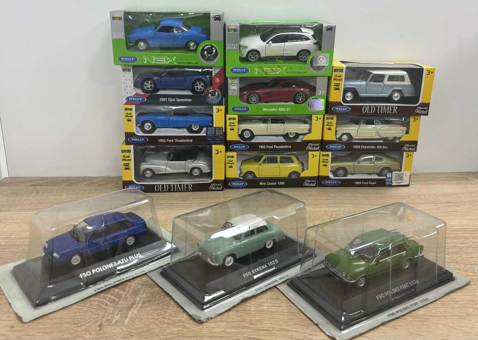 Zestaw Modeli Samochodów Marki Welly, FSO ! OKAZJA!!!