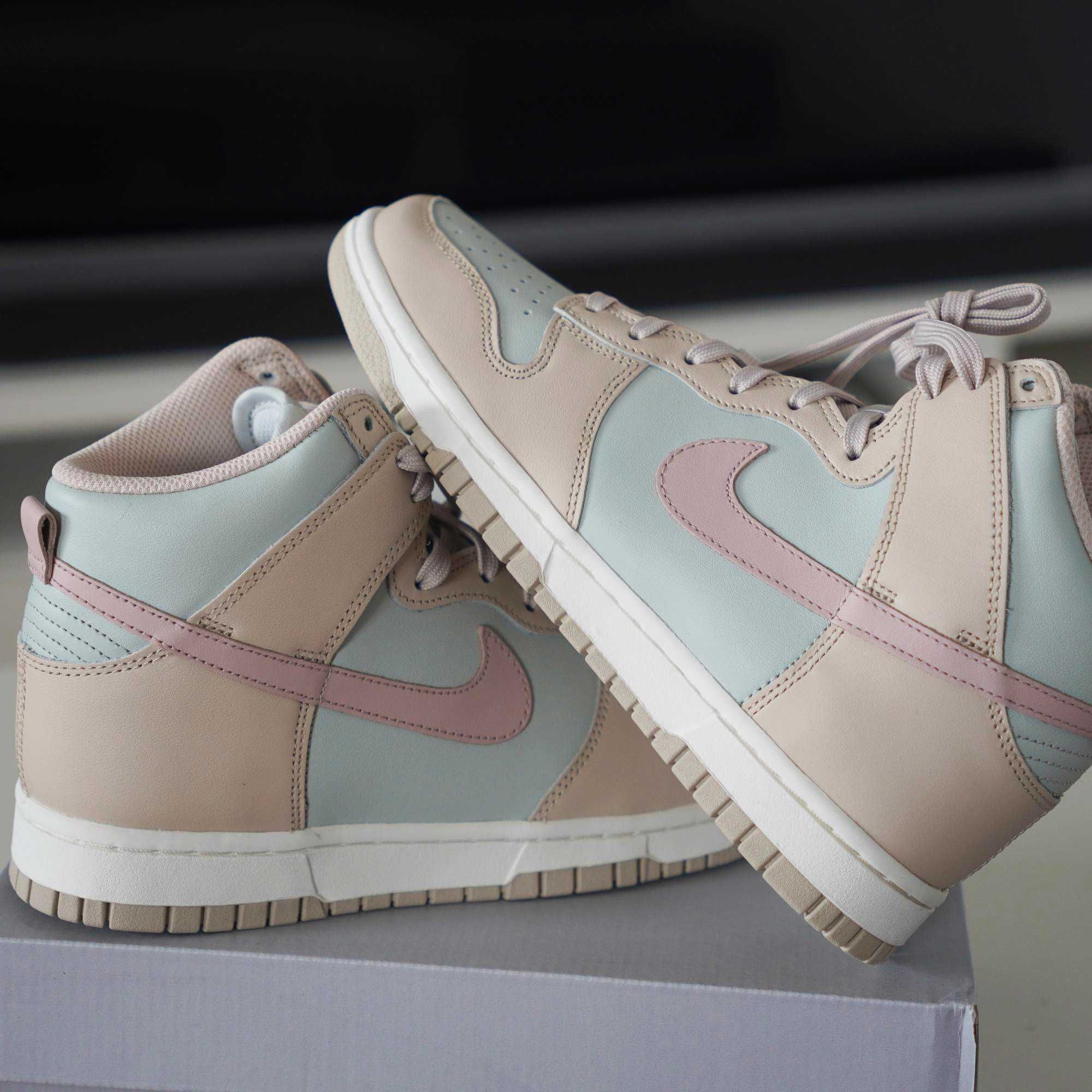 Buty NIKE Dunk High - beżowe - r. 39 - oryginalne