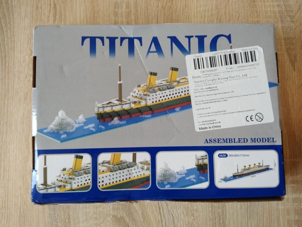 Klocki statek Titanic