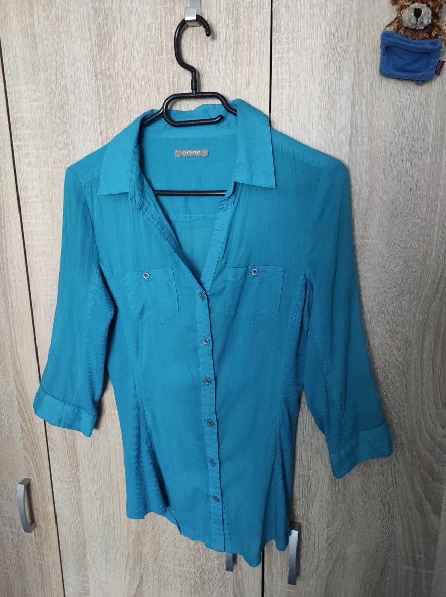 Koszula damska, Orsay, rozmiar 36, kolor morski