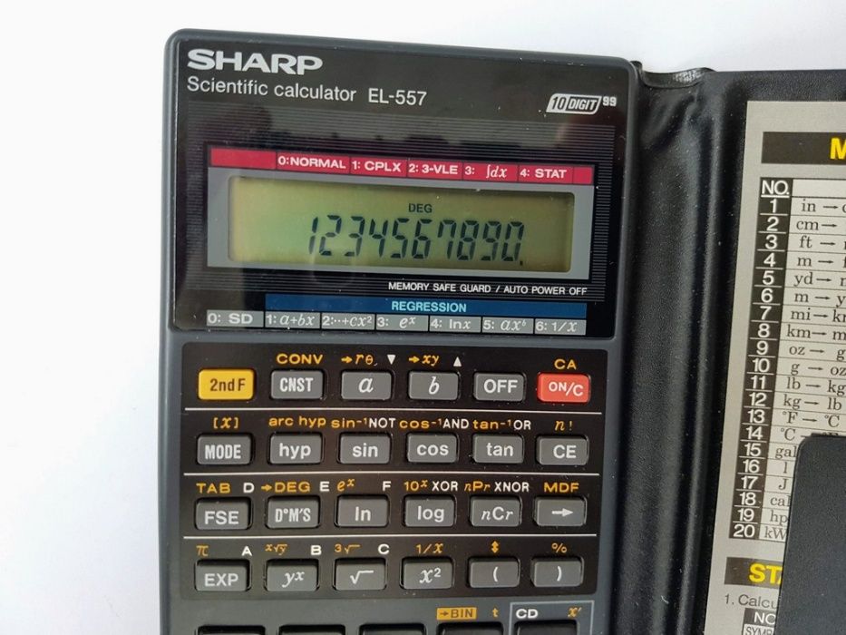 Редкий научный калькулятор Sharp EL-557
