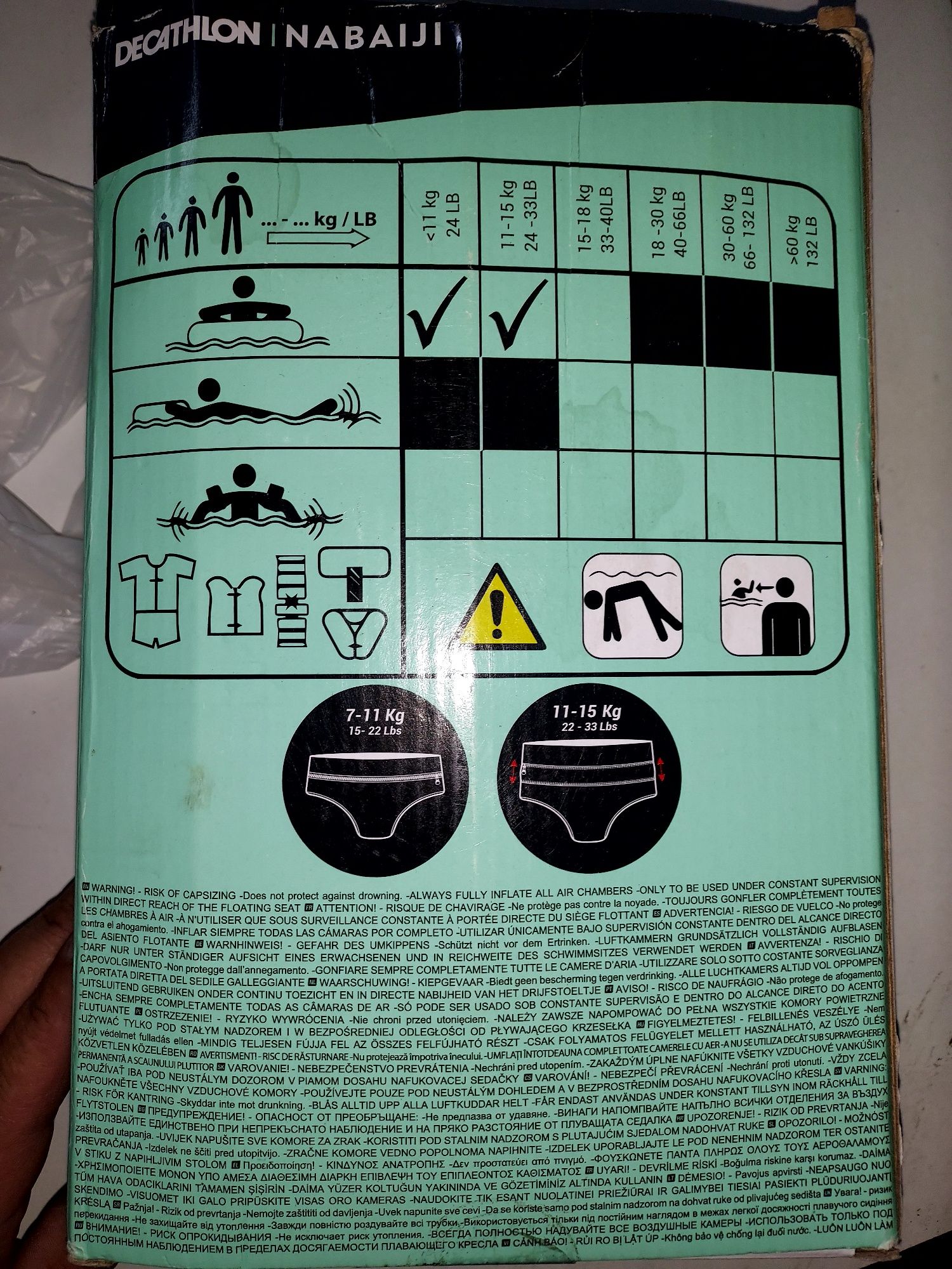 Bóias  para crianças
