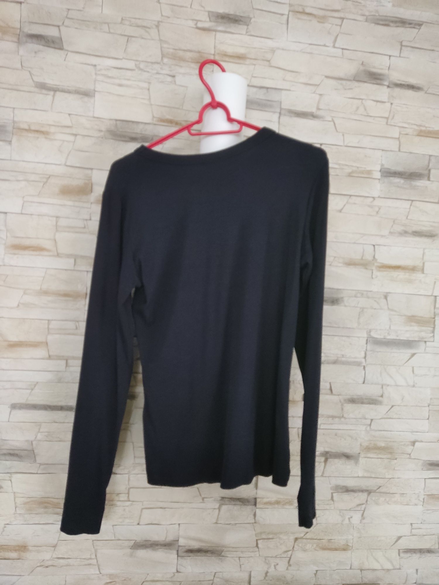 Granatowy top z domieszką modelu r. L H&M
