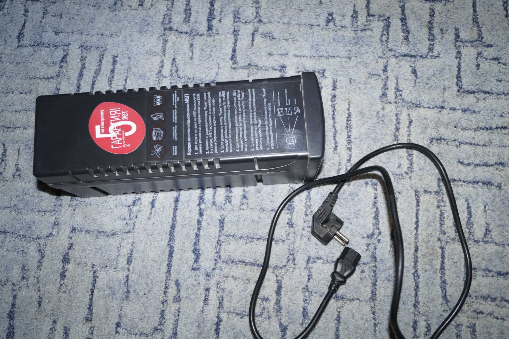 Бесперебойник ИБП ББЖ UPS УПС Powercom BNT-600AP