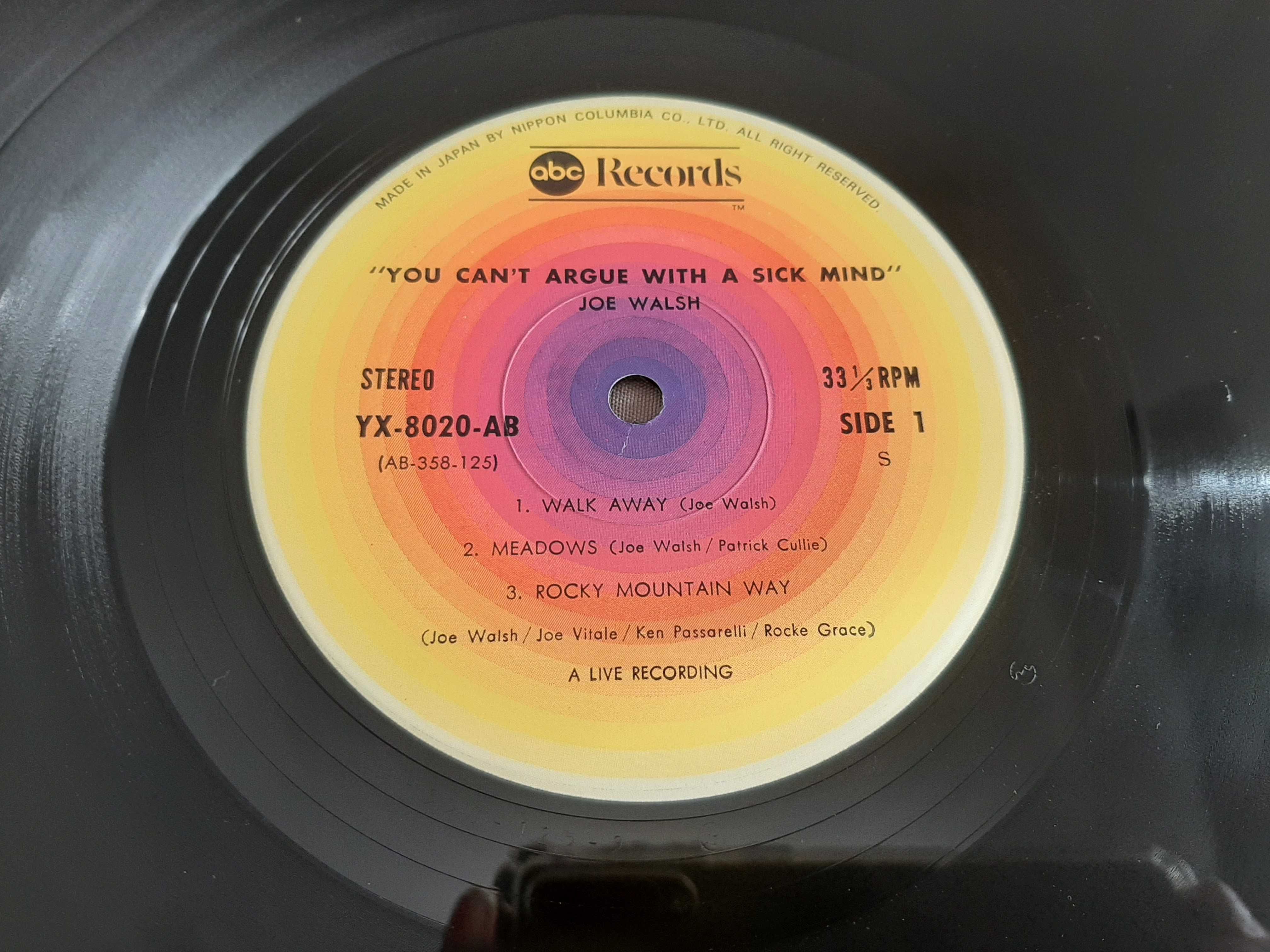 Joe Walsh (Eagles) - You Can`t Argue With Sick Mind - Japão - Vinil LP