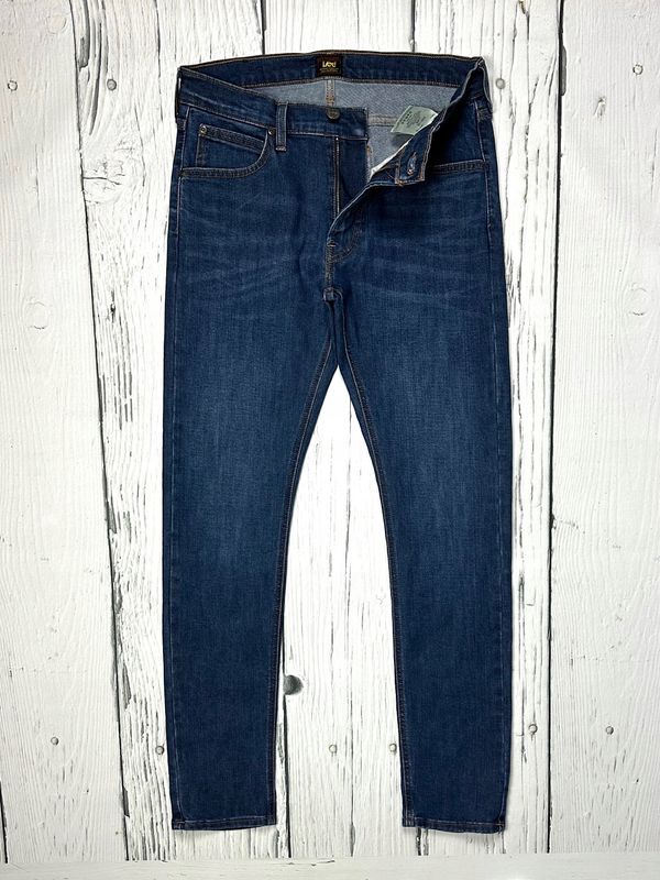 Lee Luke Jeansy Męskie Spodnie Slim Fit Logowane r. W30 L32