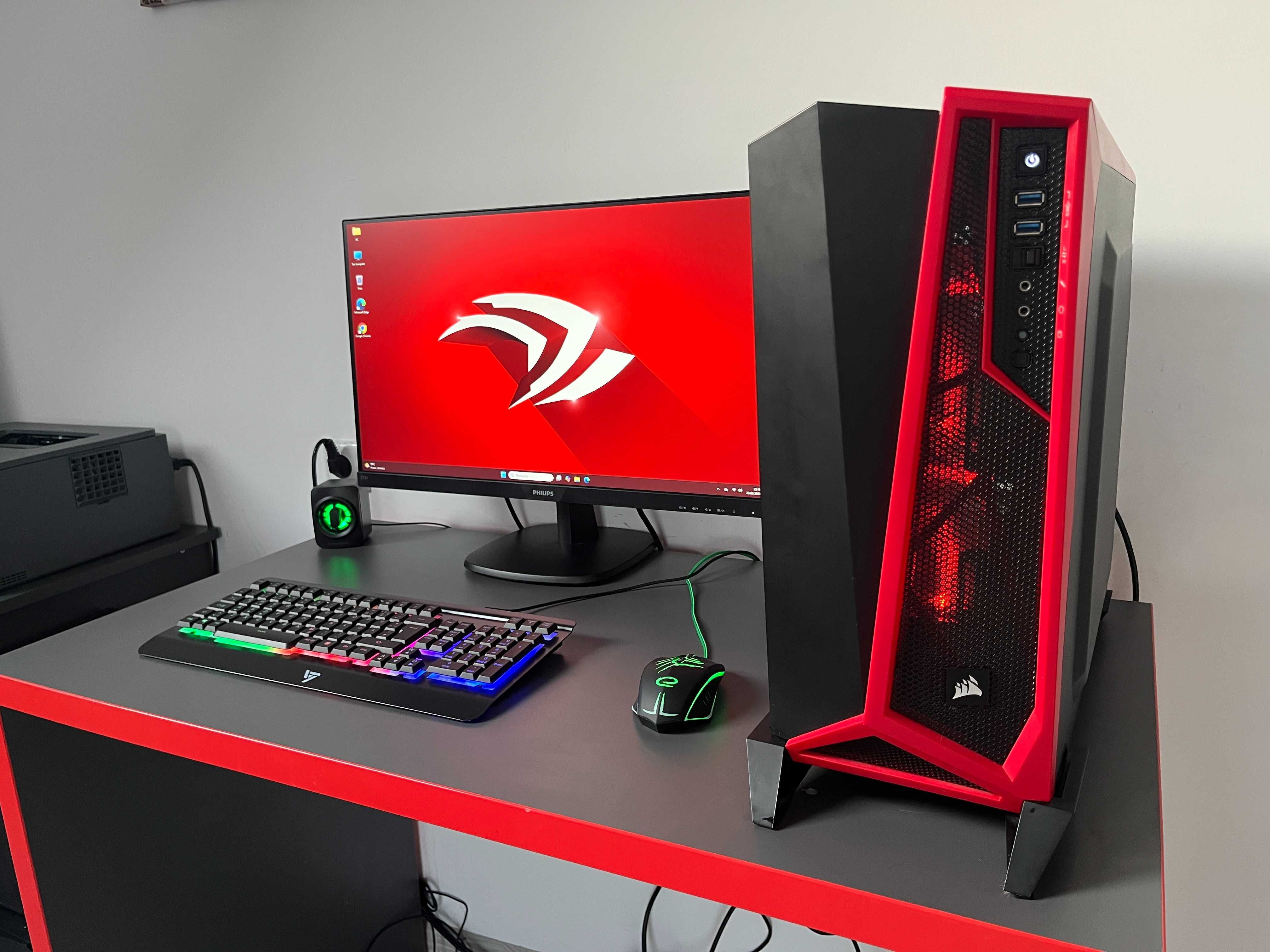 Komputer Gamingowy Gracz i5 16GB DDR4 SSD 1,5 TB GTX 1660 Monitor 27