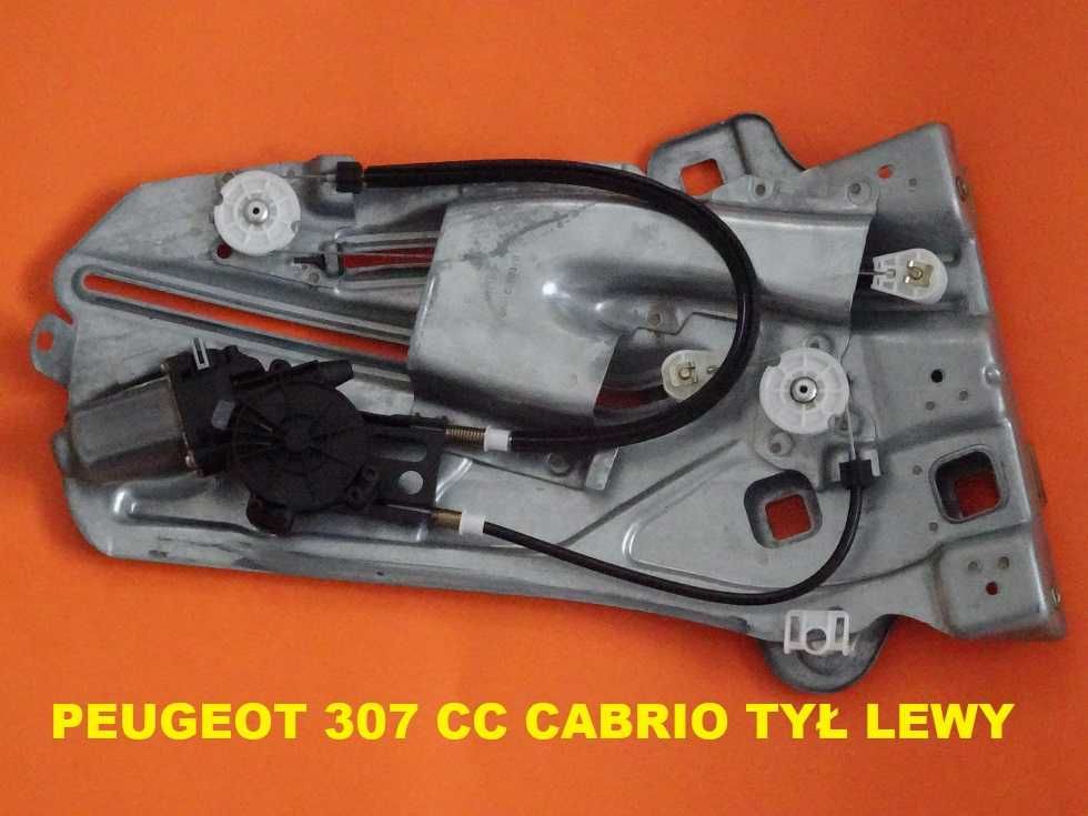 Podnośnik Mechanizm Szyby Peugeot 307 CC Cabrio Tył Lewy (1b2a)