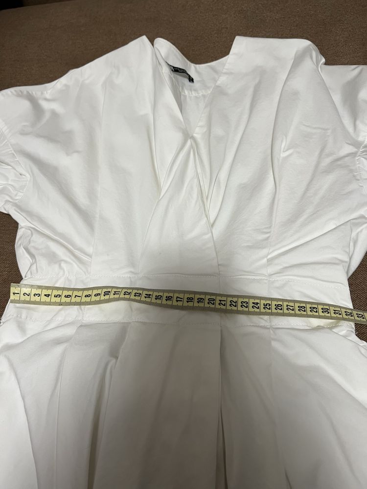 Белое платье Zara, размер XS