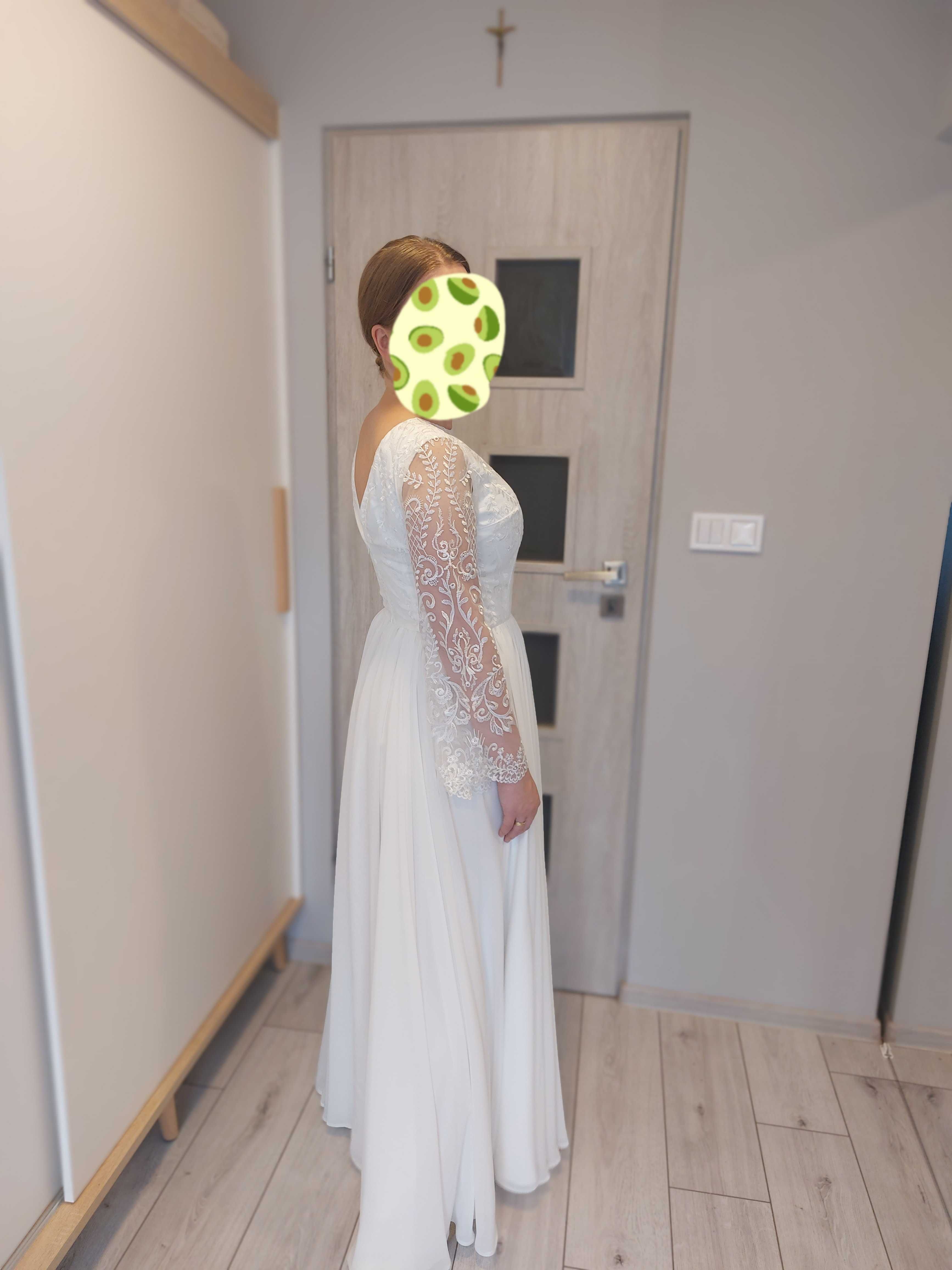 Suknia ślubna ecru nowa nieużywana