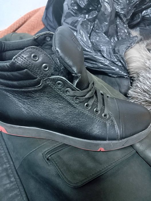 Зимние кожаные мужские ботинки Level