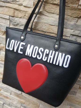 Love Moschino skorzana torebka damska