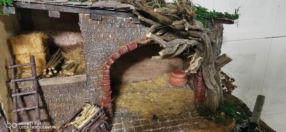 Presépio artesanal feito à mão